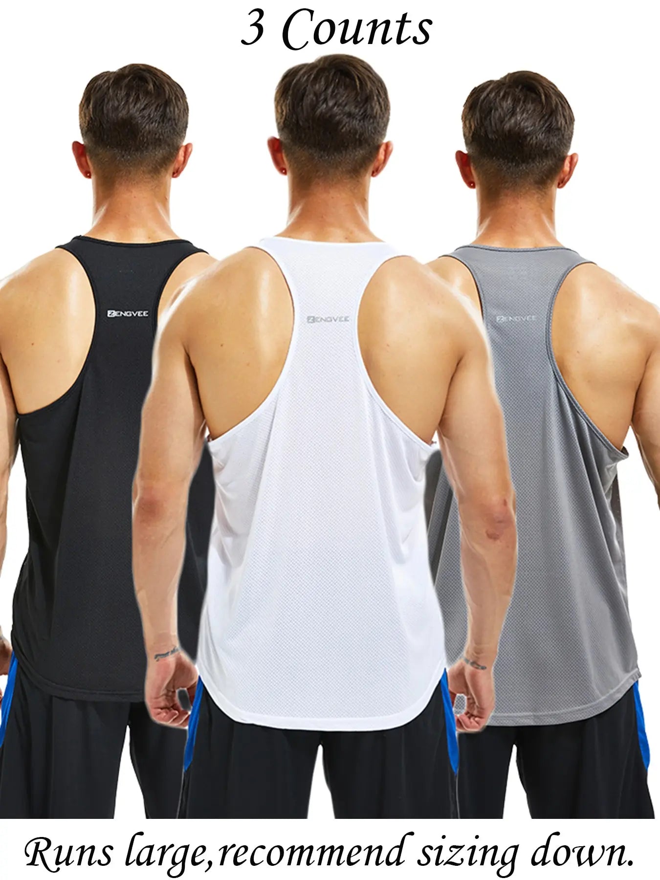 Round Neck Sports Racerback Tank Top