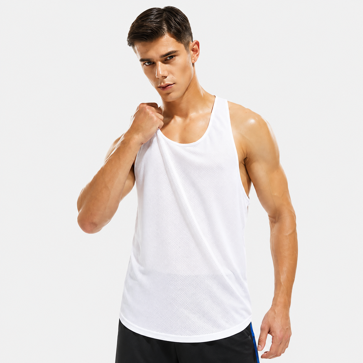 Round Neck Sports Racerback Tank Top